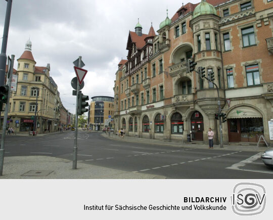 Ansicht des Schillerplatzes in Blasewitz