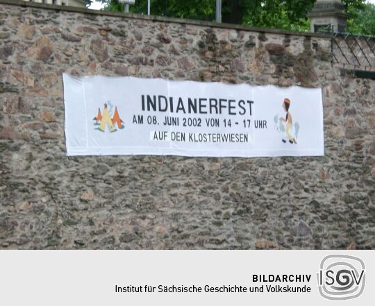 Ankündigung eines "Indianerfestes" in Nossen