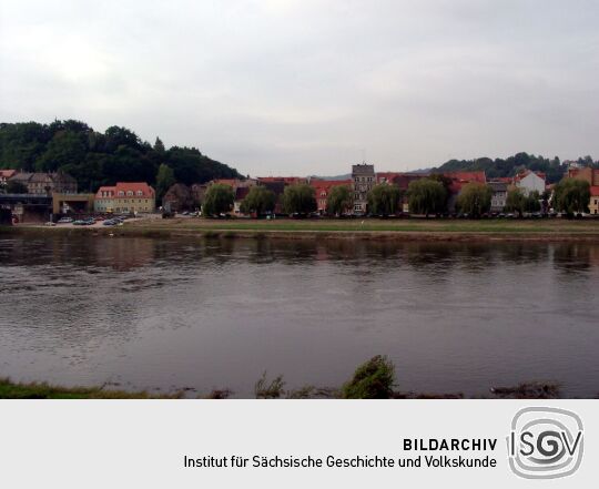 Blick über die Elbe bei Meißen