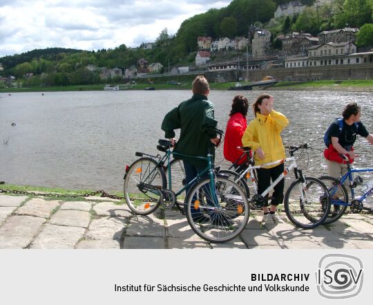 Fährstelle in Königstein-Halbestadt