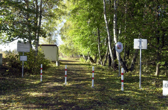 Ansicht der Grenze zwischen Bad Brambach und Horní Paseky