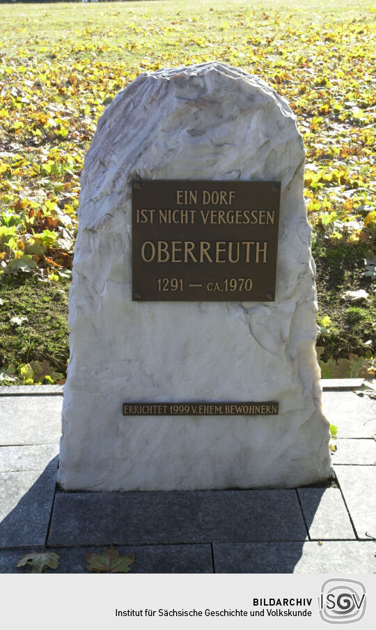 Ansicht der Grenze zwischen Bad Brambach und Horní Paseky