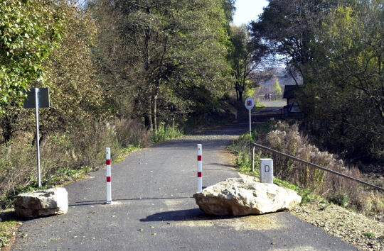 Ansicht der Grenze zwischen Bad Brambach und Plesná