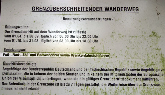 Ansicht der Grenze zwischen Horní Luby und Wernitzgrün