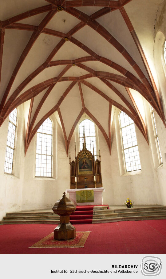 Ansicht der Kirche Sankt Marien in Altmügeln