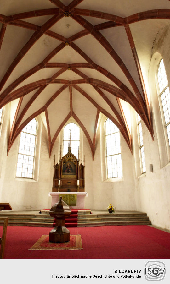 Ansicht der Kirche Sankt Marien in Altmügeln