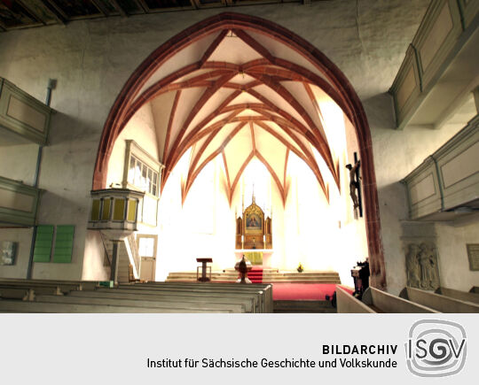 Ansicht der Kirche Sankt Marien in Altmügeln
