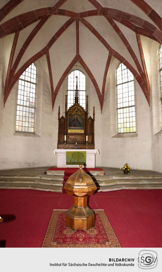 Ansicht der Kirche Sankt Marien in Altmügeln