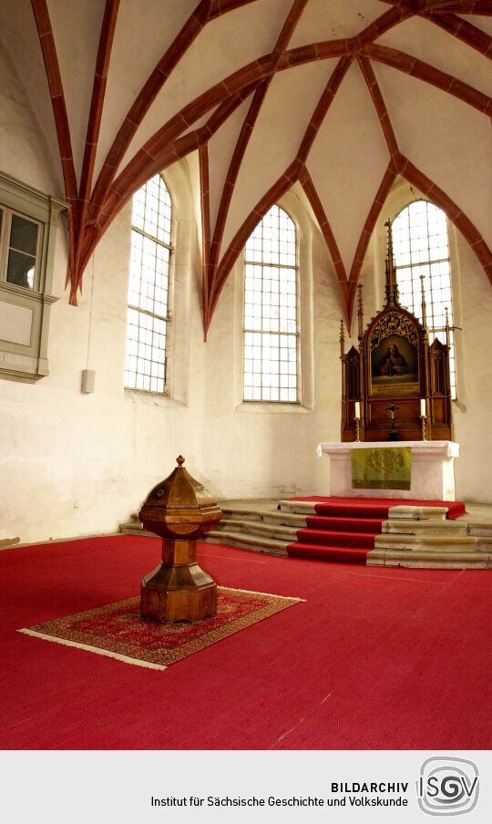 Ansicht der Kirche Sankt Marien in Altmügeln