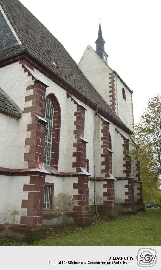 Ansicht der Kirche Sankt Marien in Altmügeln