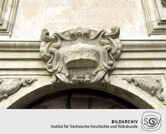 Meißen - Sächs. Landesgymnasiums St. Afra (Freiheit Nr.13), Portal im Hof