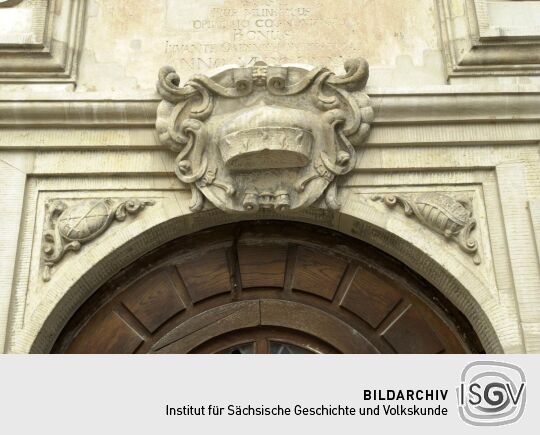 Meißen - Sächs. Landesgymnasiums St. Afra (Freiheit Nr.13), Portal im Hof
