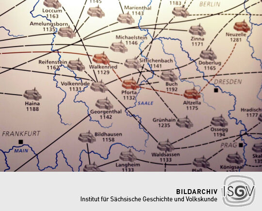 Ansicht des Klosters Altzelle