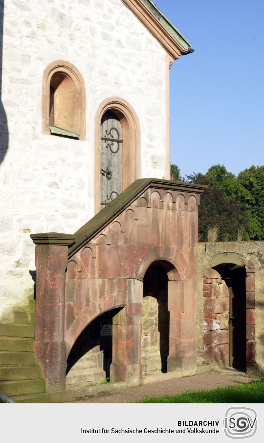 Ansicht des Benediktinerklosters in Wechselburg