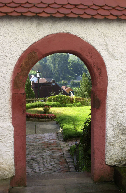 Ansicht des Benediktinerklosters in Wechselburg