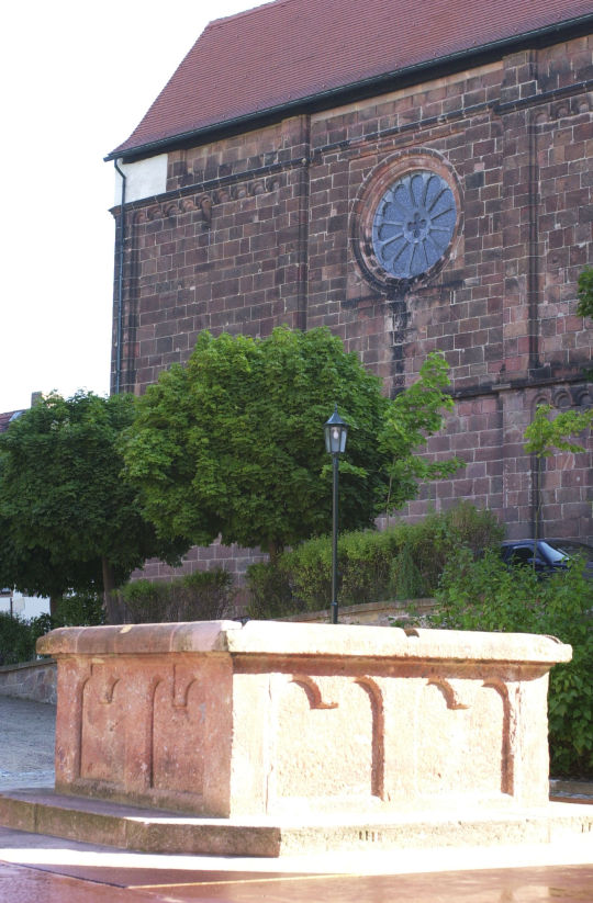 Ansicht des Benediktinerklosters in Wechselburg