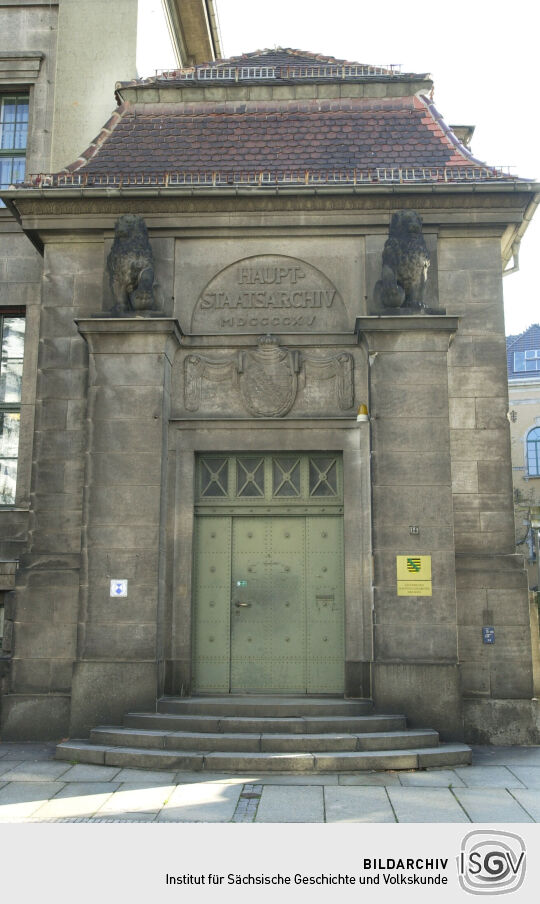 Das Sächsische Hauptstaatsarchiv in Dresden