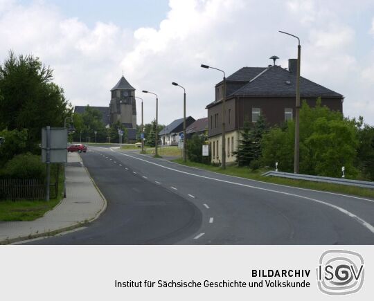 Ortsansicht in Zinnwald-Georgenfeld