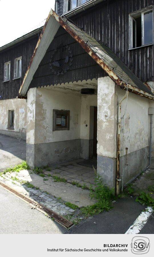 Eingang zur ehemaligen Gaststätte " Sächsischer  Reiter "