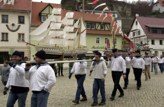 Schifferfastnacht in Stadt Wehlen