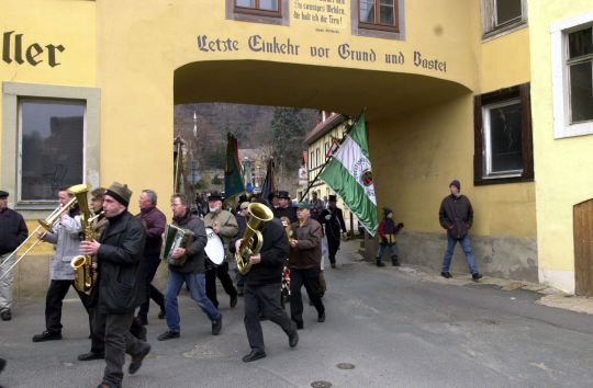 Schifferfastnacht in Stadt Wehlen