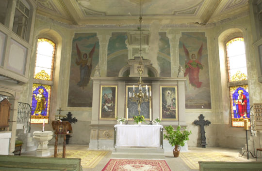 Ansicht der Kirche in Wachau