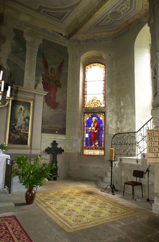 Ansicht der Kirche in Wachau