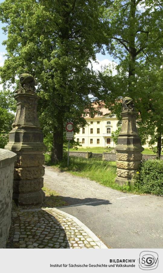 Ansicht des Schlosses in Wachau