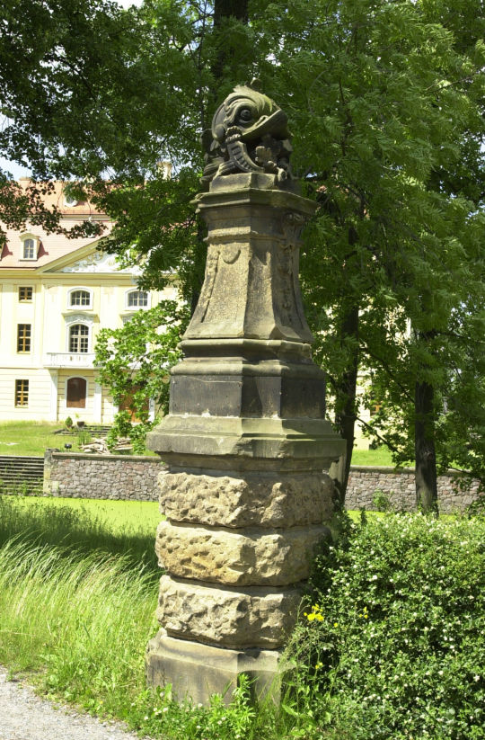 Ansicht des Schlosses in Wachau