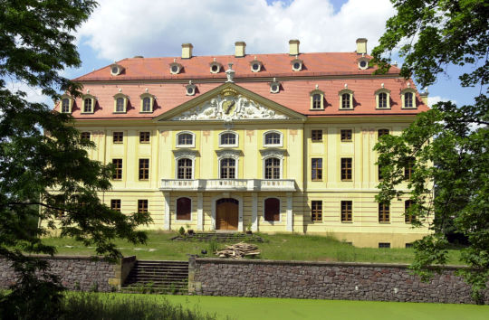 Ansicht des Schlosses in Wachau