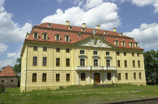 Ansicht des Schlosses in Wachau