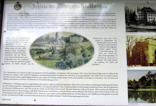 Ansicht von Schloss und Rittergut Großharthau