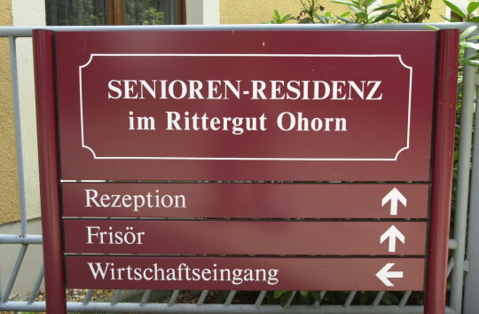 Ansicht des ehemaligen Rittergutes in Ohorn