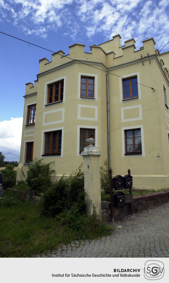 Ansicht des Rittergutes Oberburkau