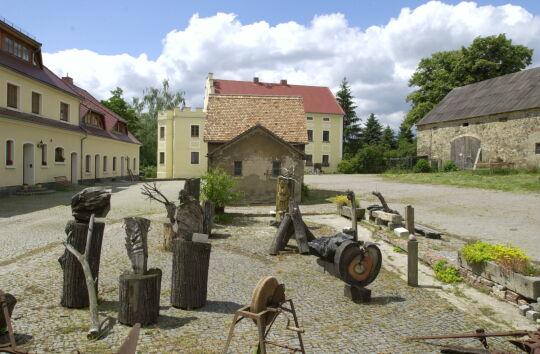 Ansicht des Rittergutes Oberburkau