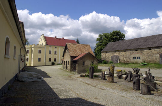 Ansicht des Rittergutes Oberburkau