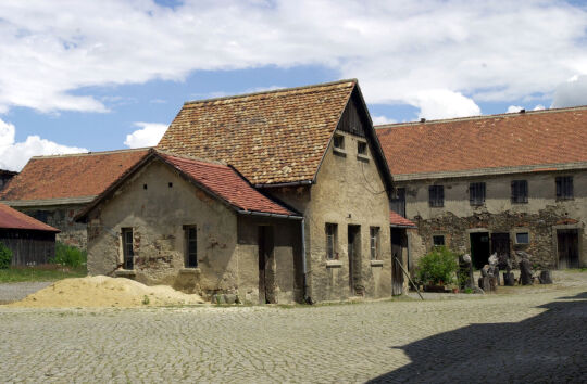 Ansicht des Rittergutes Oberburkau