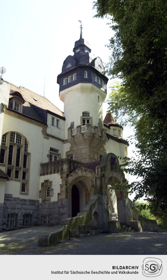Ansicht von Rittergut und Schloss Elstra