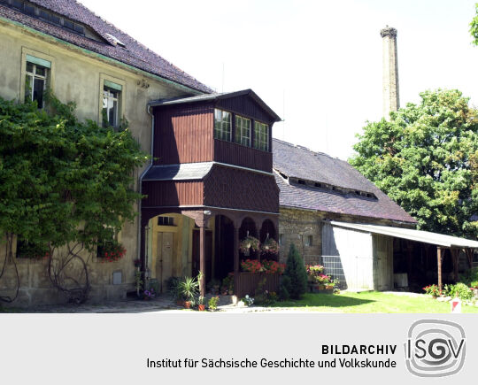 Ansicht von Rittergut und Schloss Elstra