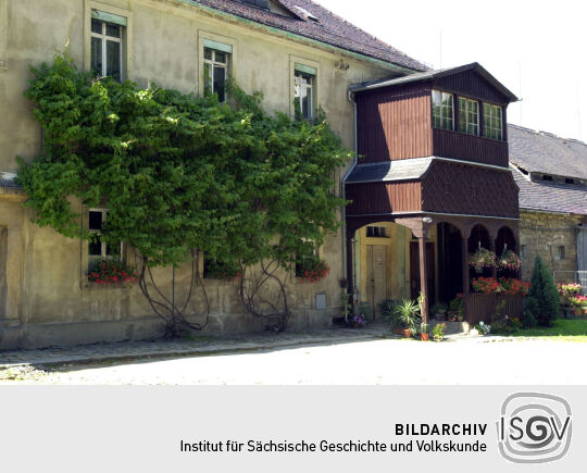 Ansicht von Rittergut und Schloss Elstra