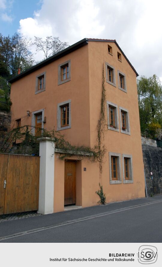 Pirna Posta - Haus an Postaer Straße zu Grundstraße