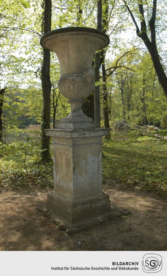 Ansicht von Rittergut, Schloss und Barockgarten in Zabeltitz