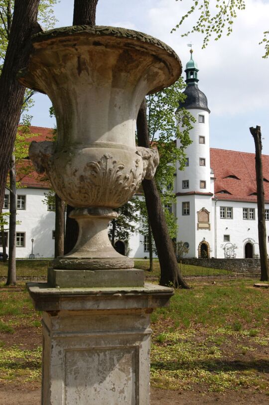 Ansicht von Rittergut, Schloss und Barockgarten in Zabeltitz