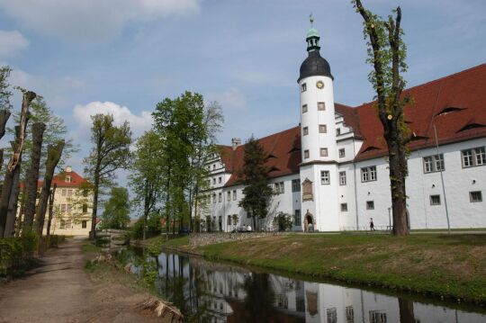 Ansicht von Rittergut, Schloss und Barockgarten in Zabeltitz