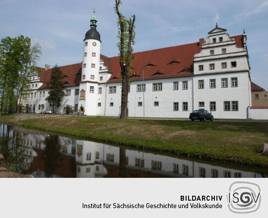 Ansicht von Rittergut, Schloss und Barockgarten in Zabeltitz