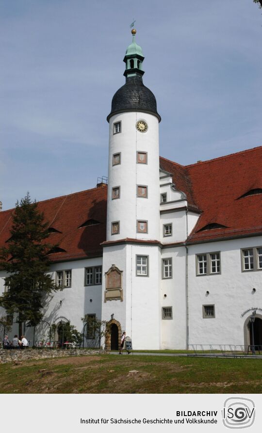 Ansicht von Rittergut, Schloss und Barockgarten in Zabeltitz