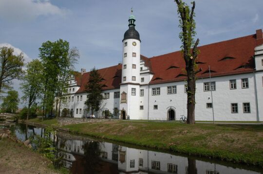 Ansicht von Rittergut, Schloss und Barockgarten in Zabeltitz