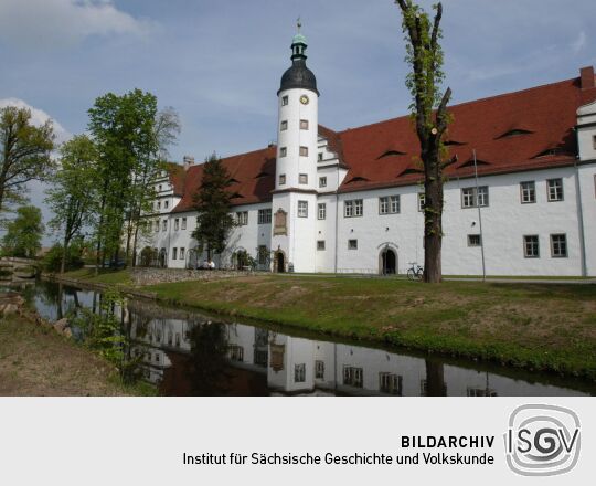 Ansicht von Rittergut, Schloss und Barockgarten in Zabeltitz