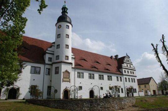 Ansicht von Rittergut, Schloss und Barockgarten in Zabeltitz