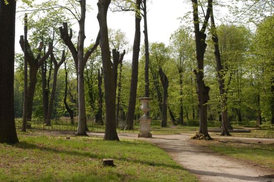 Ansicht von Rittergut, Schloss und Barockgarten in Zabeltitz